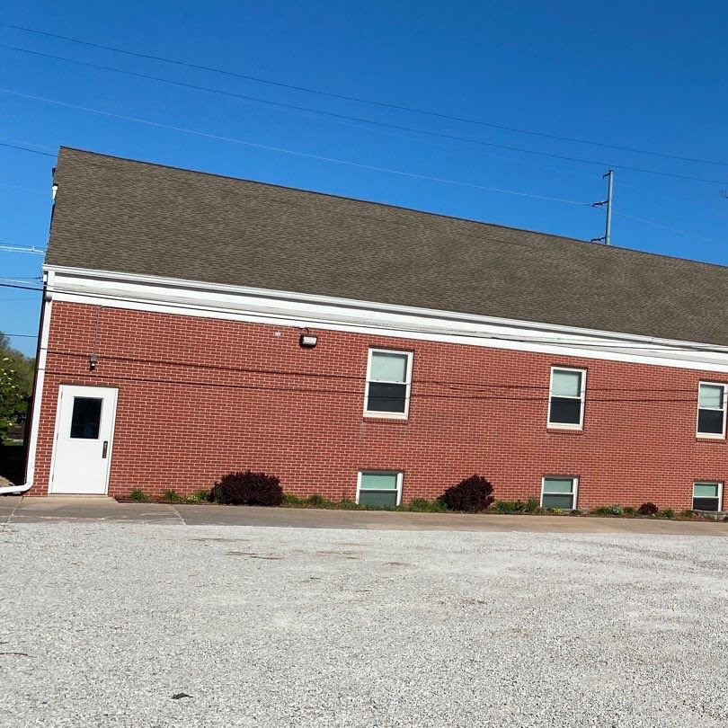 Finished church roof after roofing restoration project