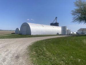a quonset building on a farm in Nebraska