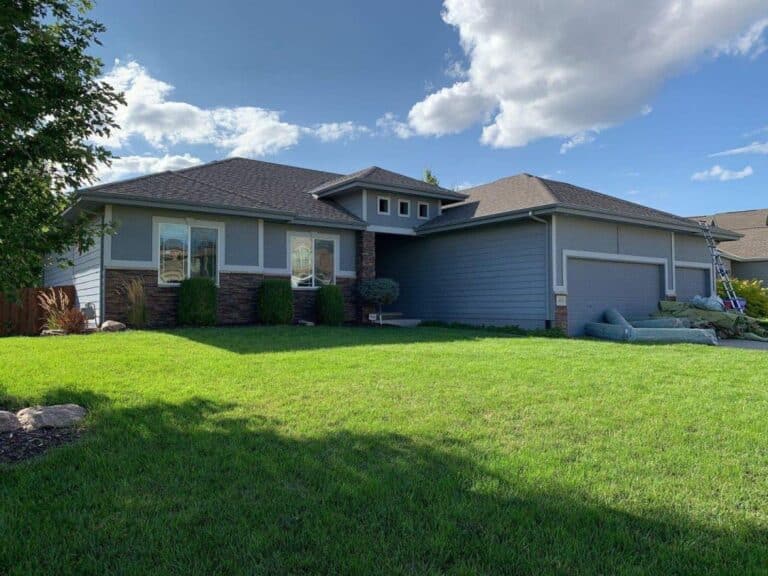an Omaha home with a new roof following an insurance claim for roof damage