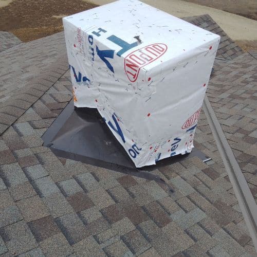 Chimney Flashing with Wrapping