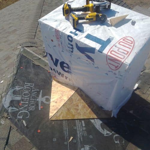 Chimney Flashing with tools Embedded