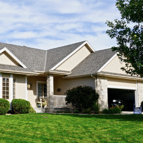 New residential roof with the best shingles for roof by Anchor Roofing in Omaha