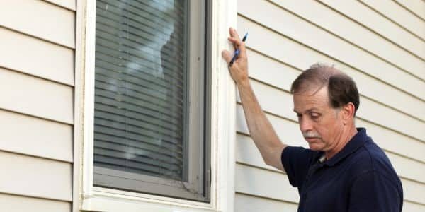 siding inspection being completed by Anchor Roofing in Omaha