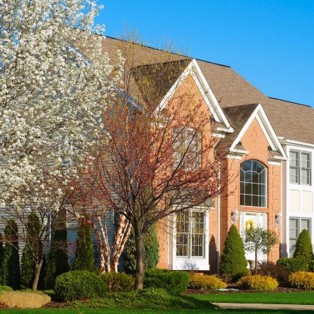 Residential home with new roof