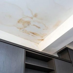 water stains on ceiling